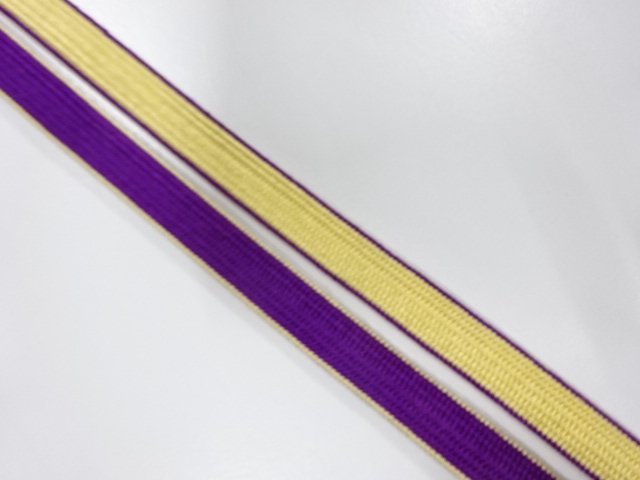  アンティーク　正絹　帯留め用　手組三分紐